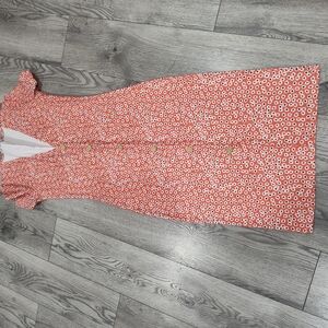 Zara Orange Floral Maxi Dress
